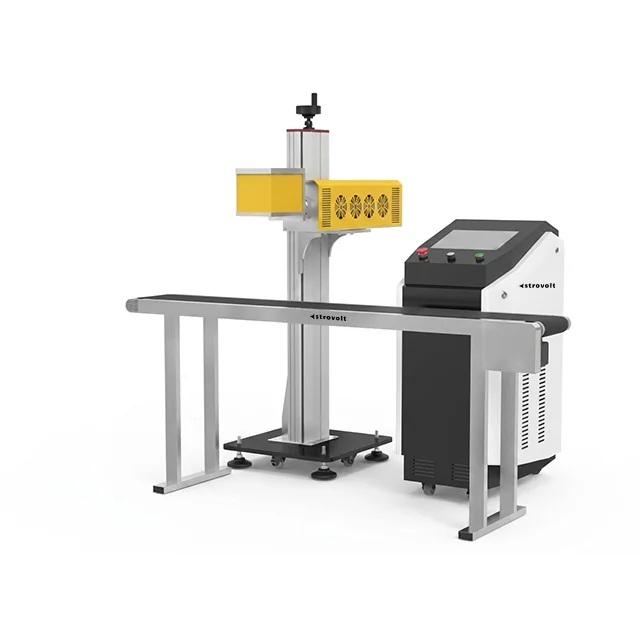 STROVOLT Flying CO2 Laser Marking Engraving Machine for Non-Metallic Materials — front view — STROVOLT — Laser Marking Machines — Saudi Arabia
