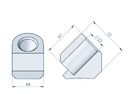 STROVOLT RM030 weld-on road milling pick holder with durable carbide tip for heavy-duty cutting