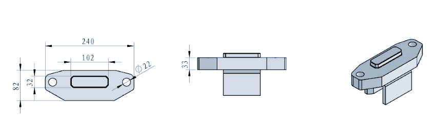 STROVOLT STRO-RC006 weld-on holder carbide tool