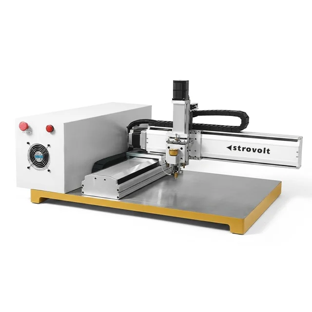 STROVOLT Industrial Small Glass Sheet Laser Cutting Machine for Flat and Curved Glass — side view — STROVOLT — Laser Cutting Machines — Saudi Arabia