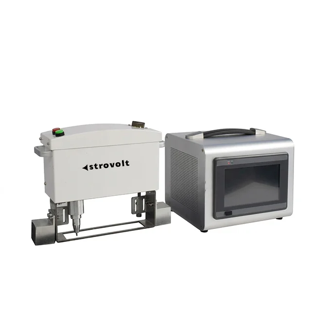 STROVOLT LCD Handheld Portable Metal Number Pneumatic Dot Peen Marking Punching Machine — side view — STROVOLT — Pneumatic Marking Machines — Saudi Arabia