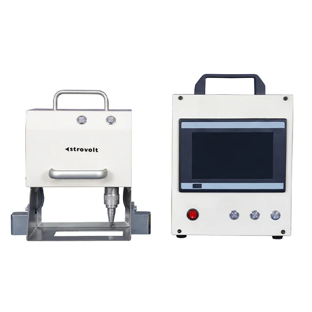 STROVOLT Portable Hand-held Dot Peen Marking Machine with 7-inch Touchscreen Controller — side view — STROVOLT — Pneumatic Marking Machines — Saudi Arabia