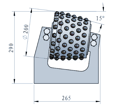 STROVOLT STRO-RC009 roller cone bit tungsten carbide tipped, forged alloy steel body