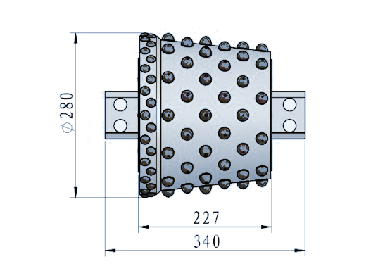 STROVOLT STRO-RC010 roller cone bit tungsten carbide tipped, forged alloy steel body