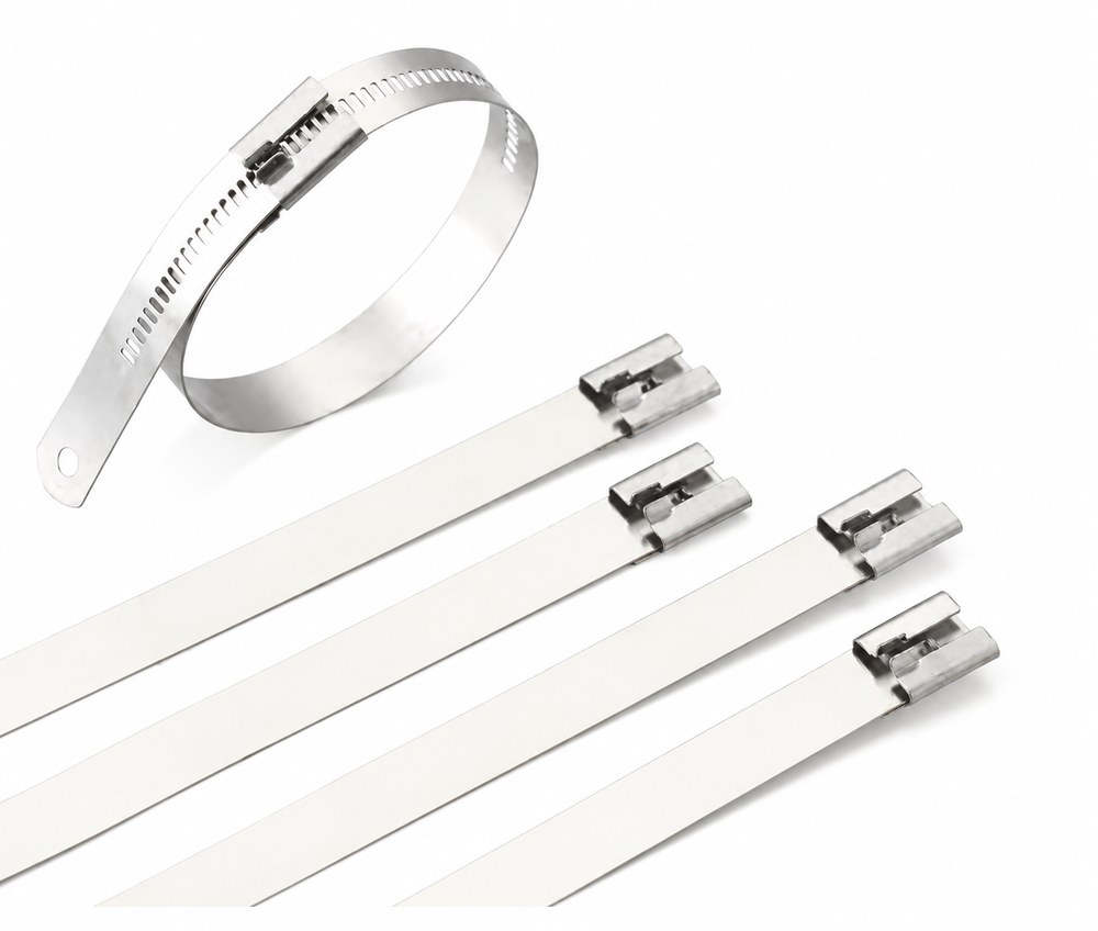 STROVOLT 7×700 stainless steel cable ties - ladder multi barb lock type product photo — image 3
