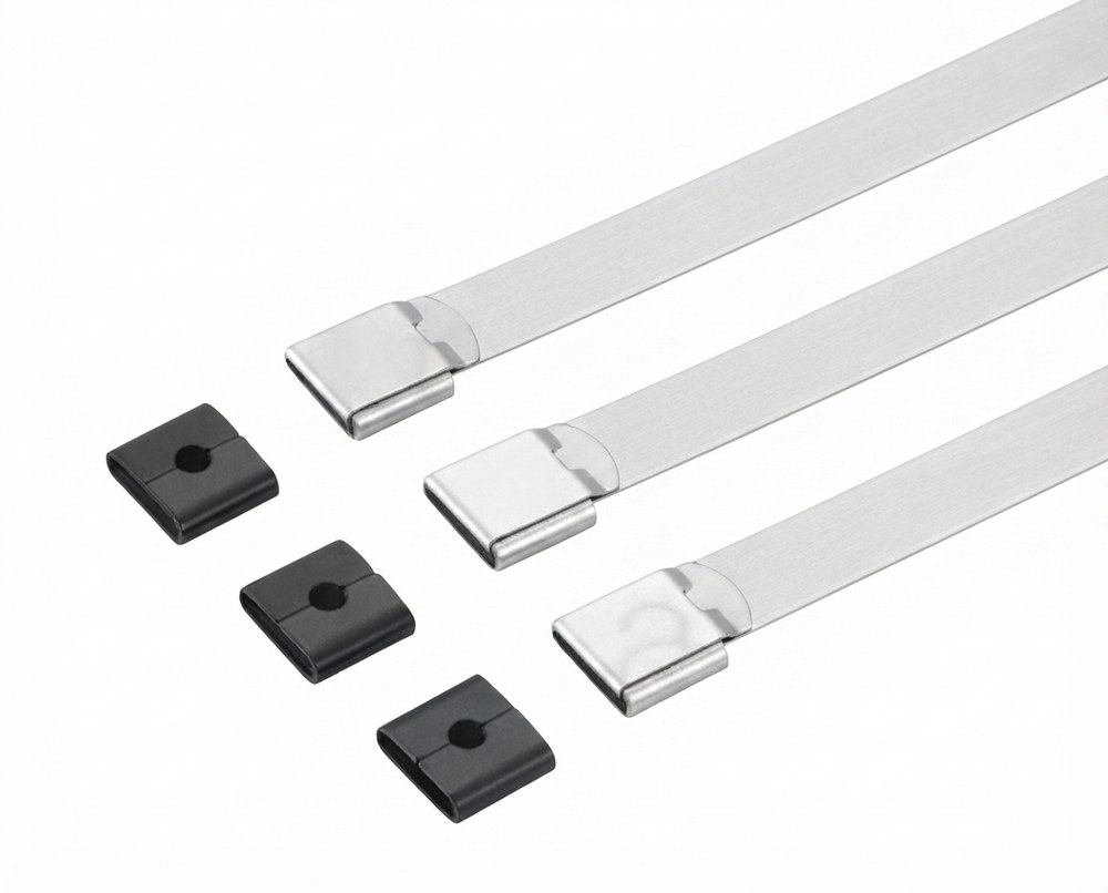 STROVOLT 12×550 stainless steel cable ties - o lock american type product photo — image 3
