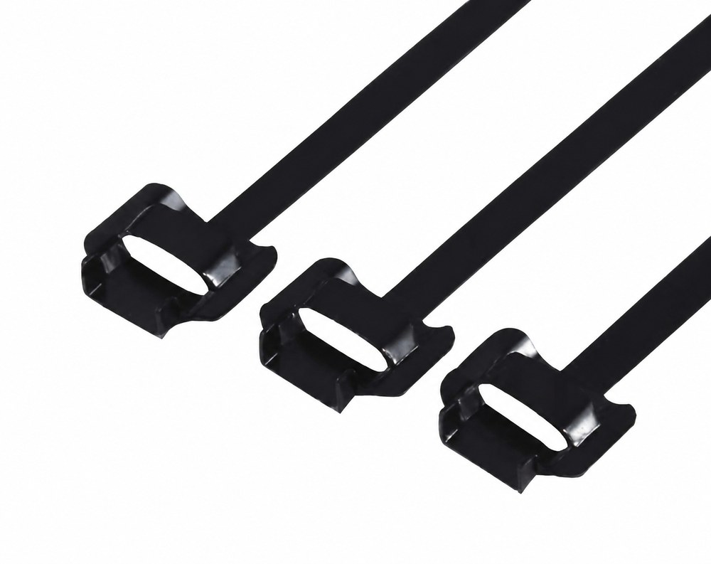STROVOLT 8×300 stainless steel pvc coated (plastic dipping) (pe ppa571) cable ties - releasable type product photo — image 3