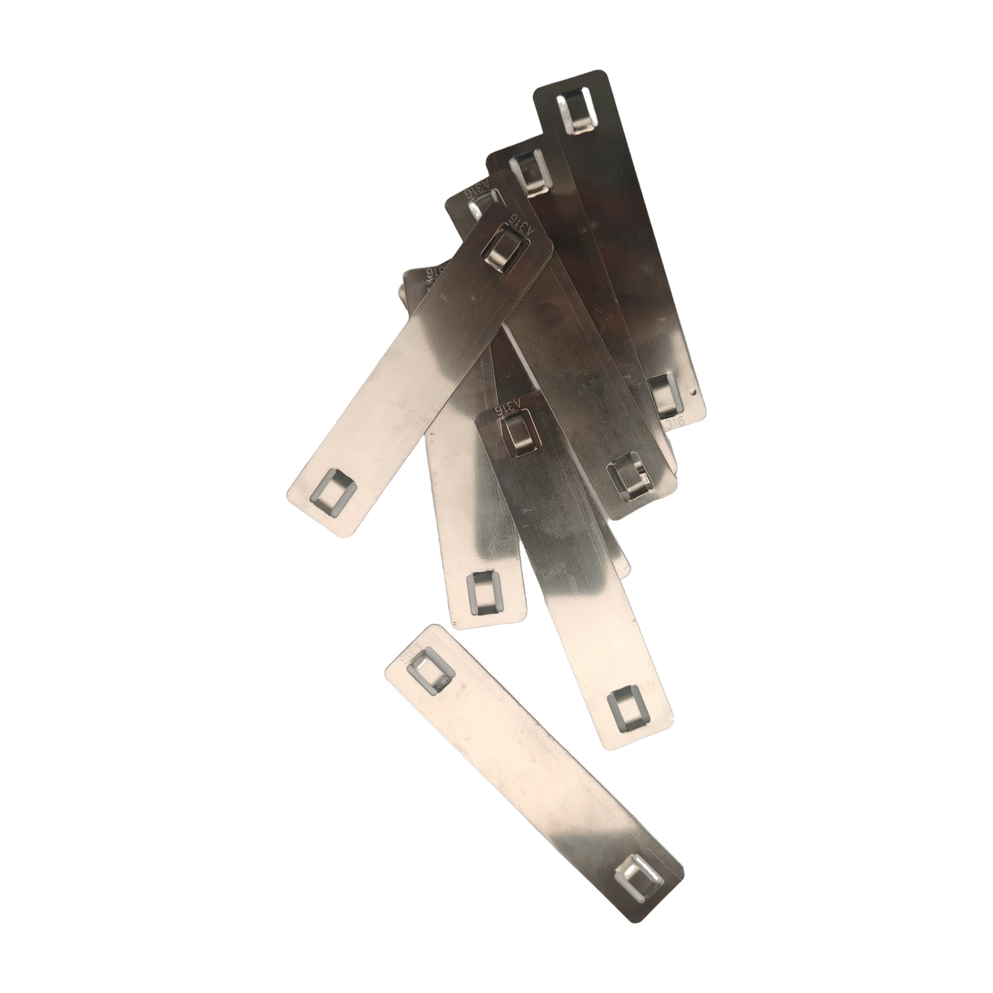Stainless Steel 316 Cable Marker Plate 19 x 89 x 0.4 mm