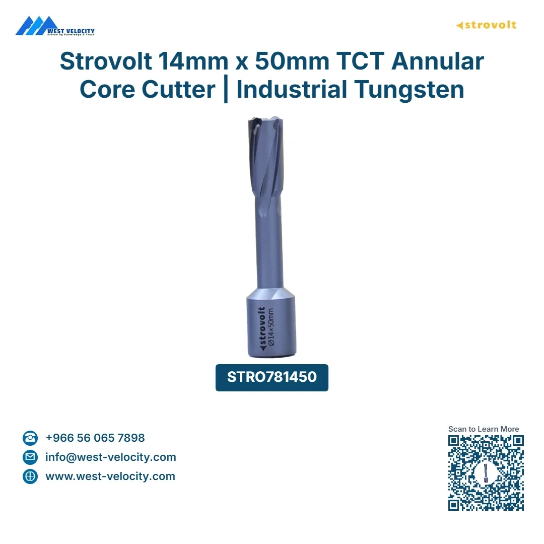 Strovolt 14mm x 50mm TCT Annular Core Cutter Industrial Tungsten Carbide Tipped Mag Drill Bit Heavy Duty Hole Saw for Stainless Steel & Hardened Metal STRO781450 - strovolt - SKU: STRO781450