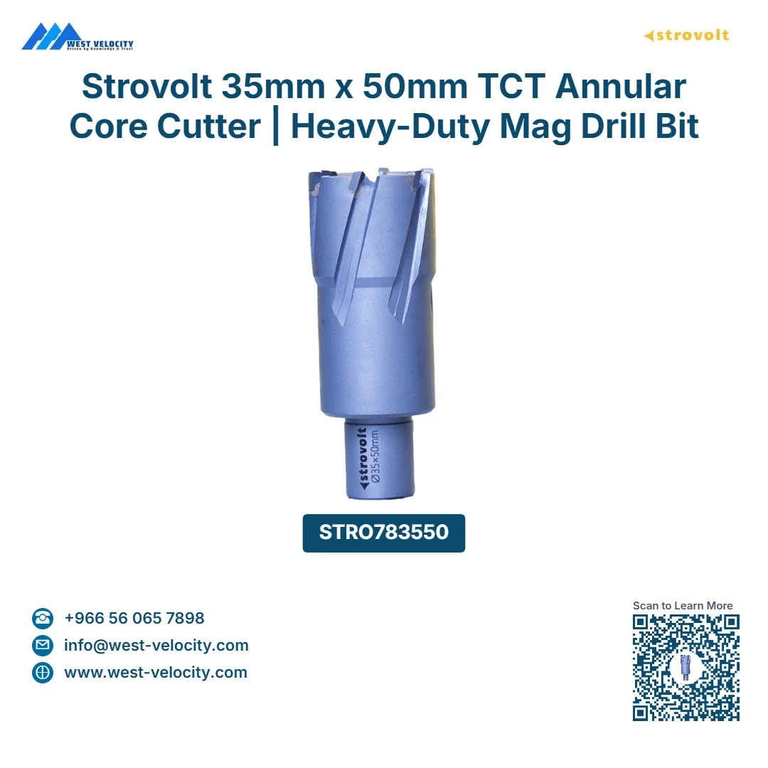 Strovolt 35mm x 50mm TCT Annular Core Cutter Industrial Tungsten Carbide Tipped Mag Drill Bit Heavy-Duty Hole Saw for Stainless Steel, Rail & Hardox - strovolt - SKU: STRO-783550-TCT-3550Brand - Available in Saudi Arabia