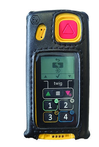 TWIG One Ex Leather Carrying Case with Swivel Belt Clip (AFX) - ATEX lone worker device Saudi Arabia