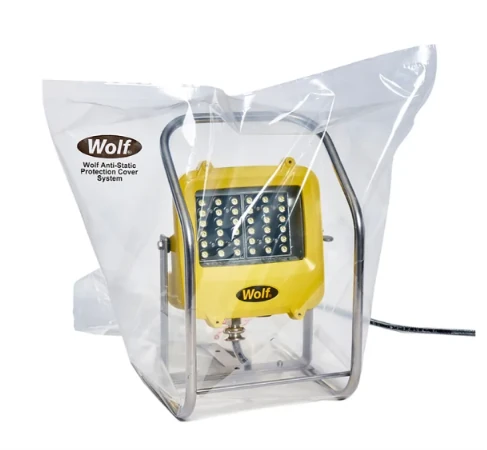 Wolf Safety WF-300XL/WF-250XL accessories kit including face shield, hard hat, safety glasses, and other protective gear