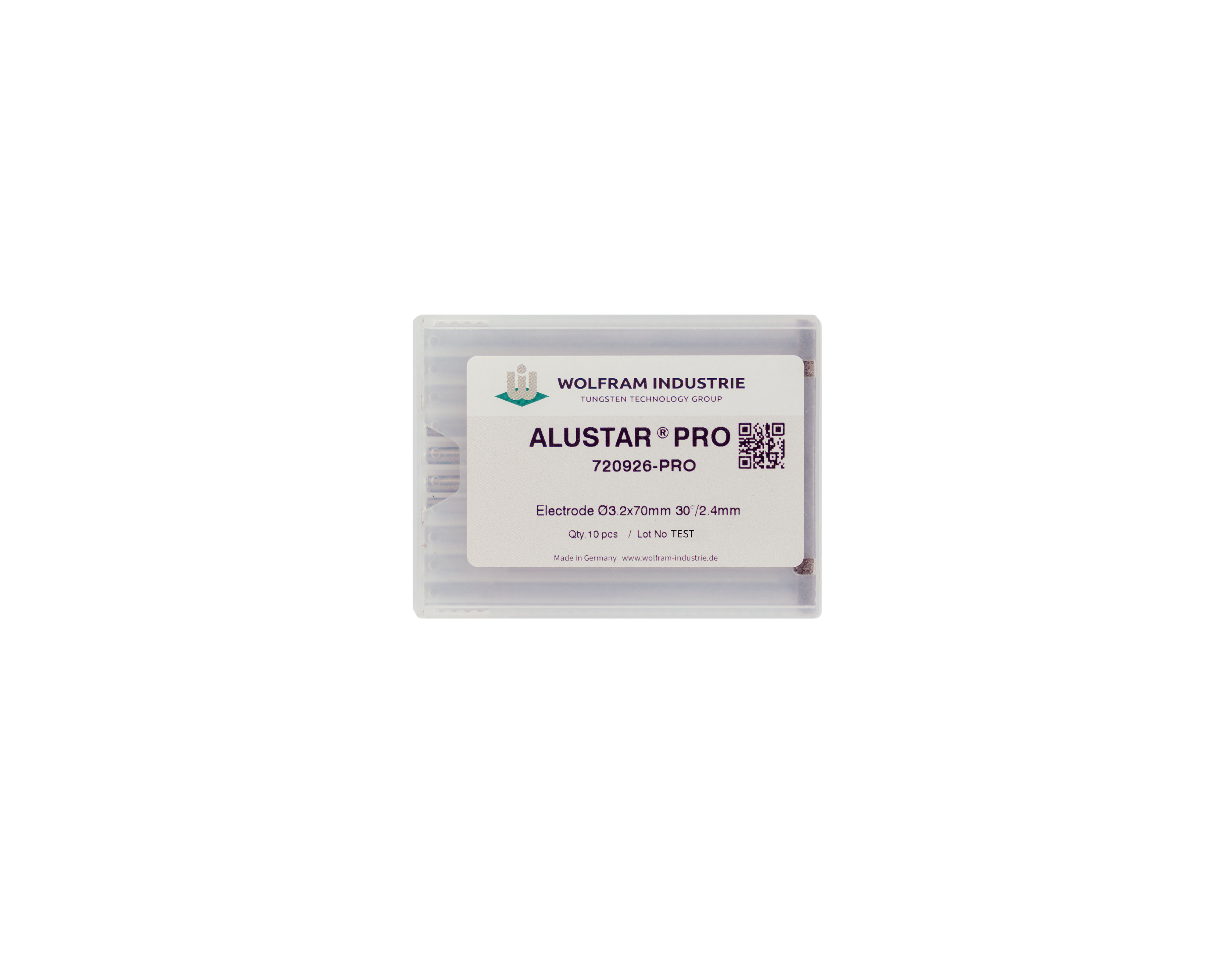 Wolfram Industrie ALUSTAR PRO Tungsten Electrode for Aluminium 4.8 x 70 mm (laser engraved - TIG tungsten electrode Saudi Ara