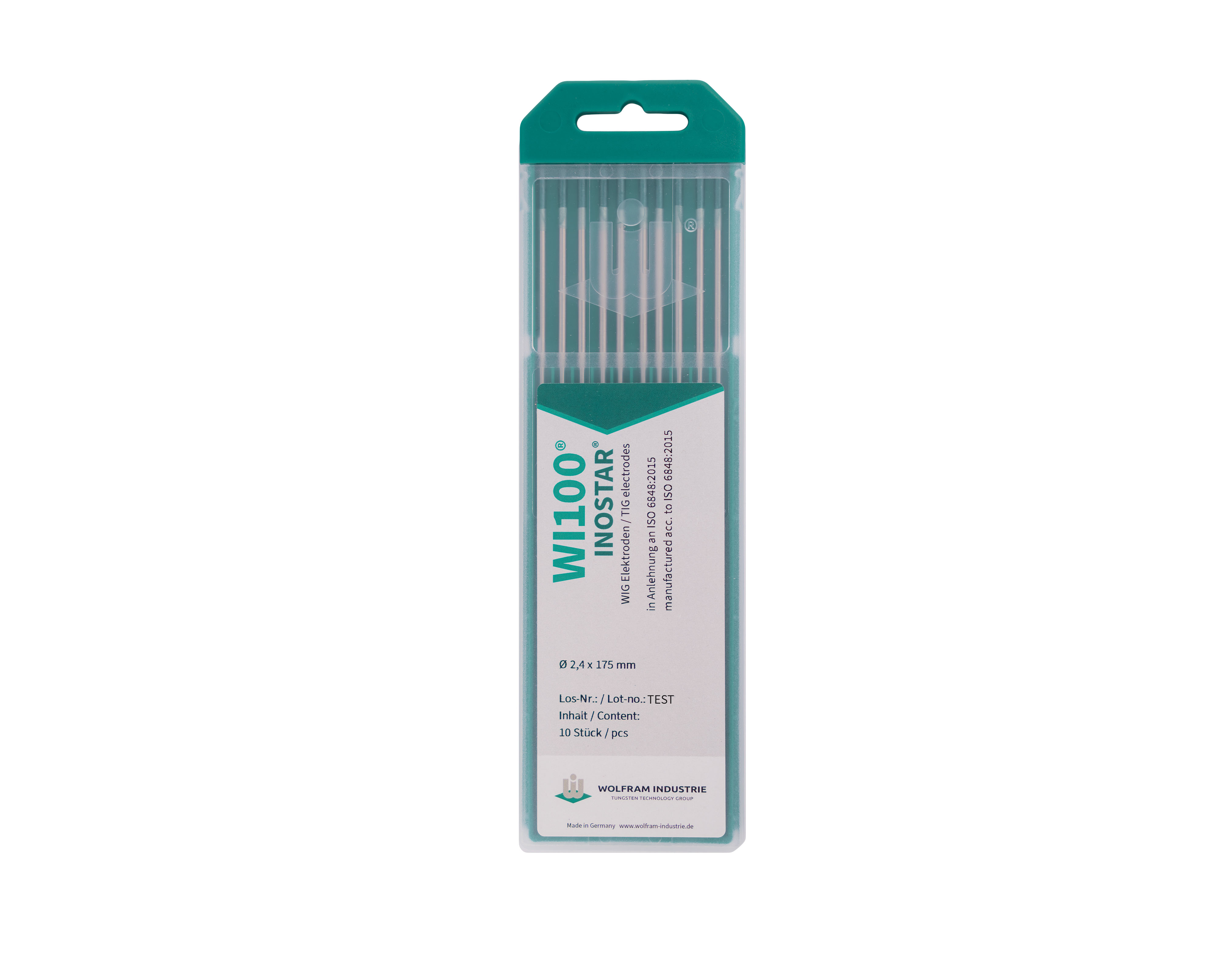 Wolfram Industrie WI100 INOSTAR Rare-Earth Tungsten Electrode 2.4 x 175 mm (pack of 10) - TIG tungsten electrode Saudi Arabia