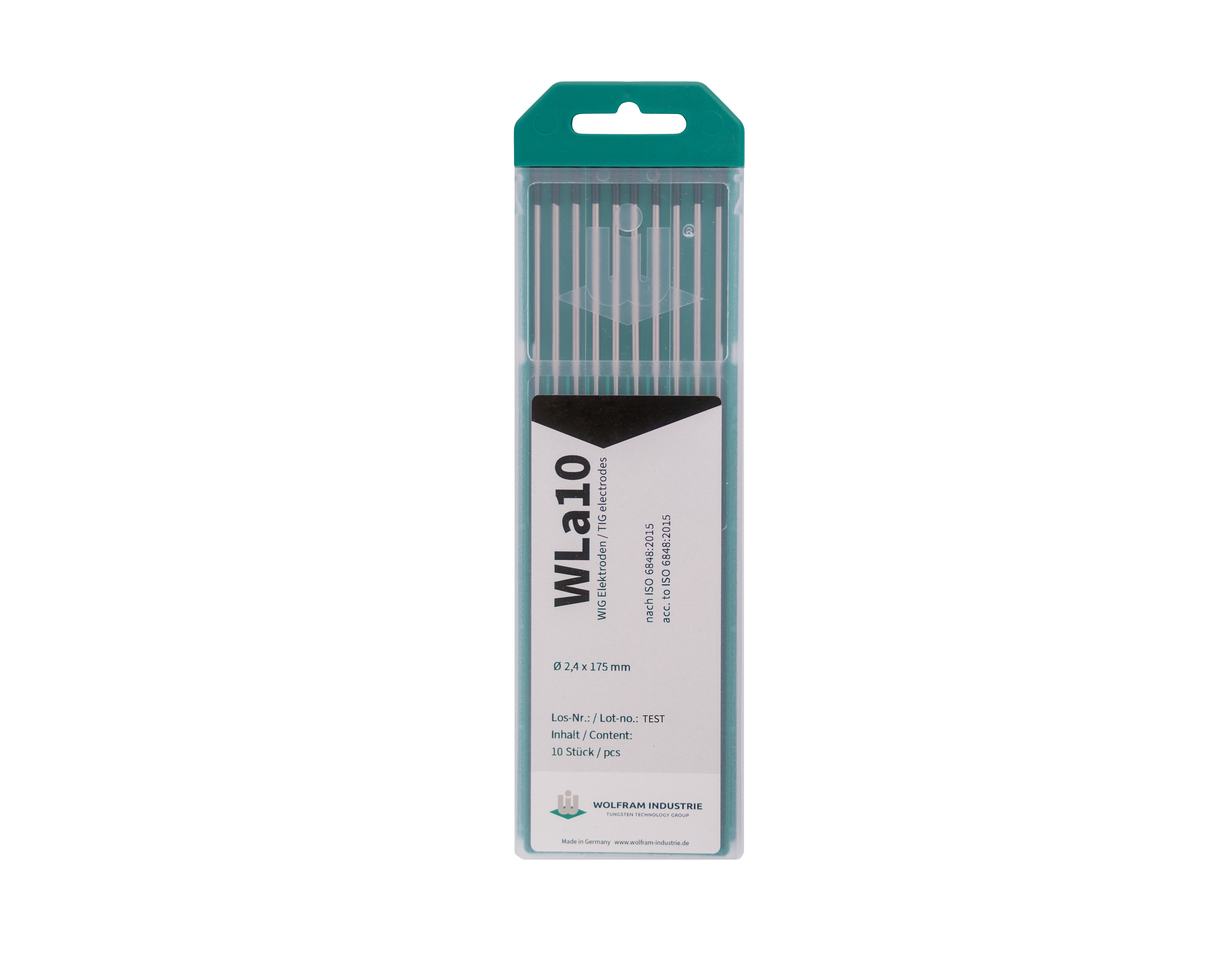 Wolfram Industrie WLa10 Lanthanated Tungsten Electrode 1.6 x 175 mm (Black, pack of 10) - TIG tungsten electrode Saudi Arabia