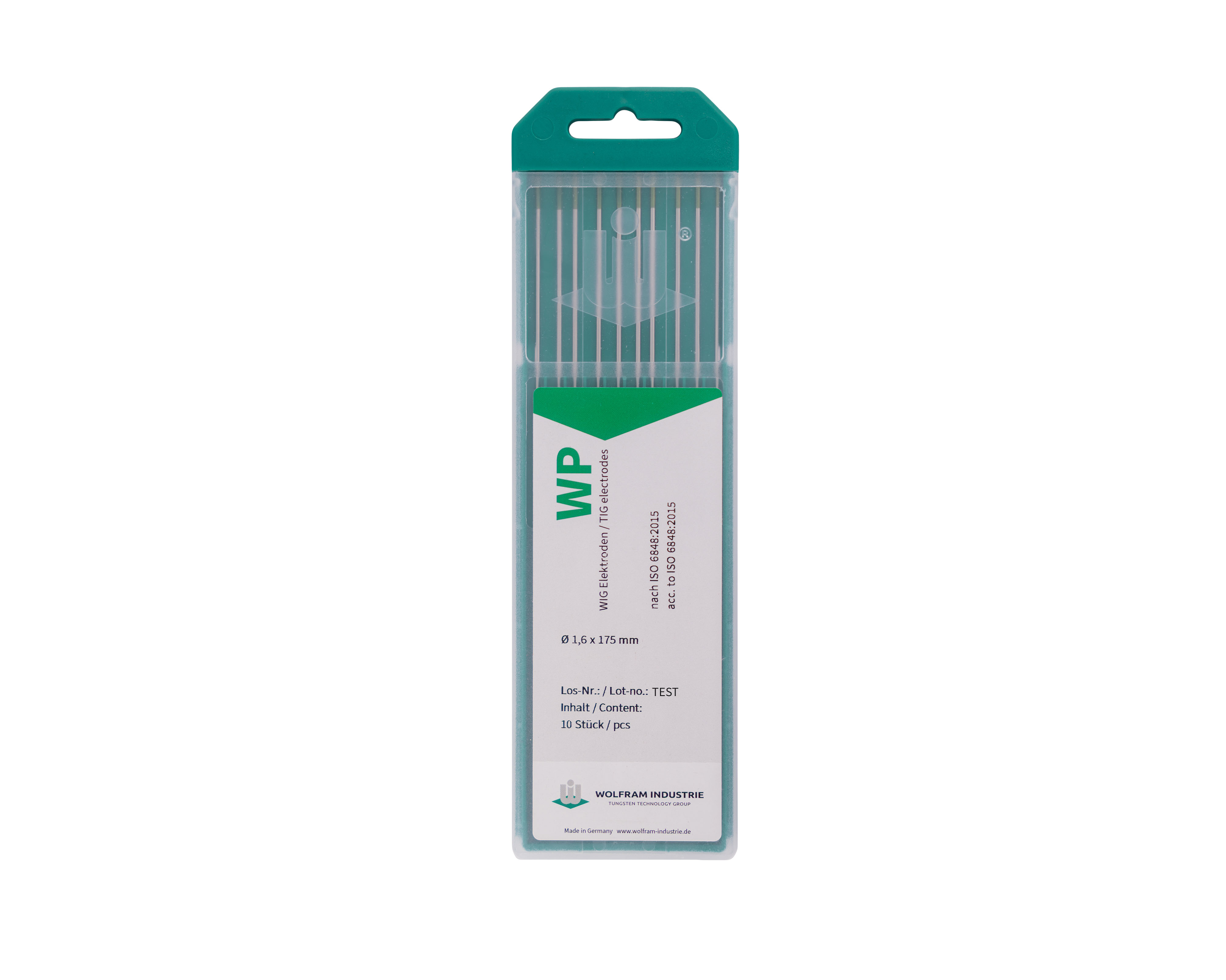 Wolfram Industrie WP Pure Tungsten Tungsten Electrode 3.2 x 175 mm (Green, pack of 10) - TIG tungsten electrode Saudi Arabia