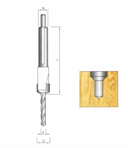 STROVOLT 10.00×5.00 t.c.t. adjustable countersink bit (ii) product photo — image 3