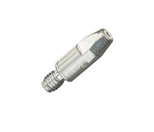 xFUME ABIROB A 360 contact tip set, CuCrZr silver-plated, 10 pieces, 1.2mm diameter, M6 thread, by ABICOR BINZEL