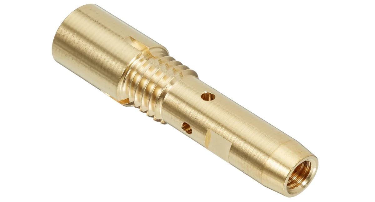 ABICOR BINZEL xFUME ABIROB A 360 contact tip holder set of 5 brass M6 nozzles for welding torches
