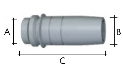 ABICOR BINZEL xFUME ABIROB A 360 gas nozzle, conical shape, pack of 5, for 3.0mm stick-out welding