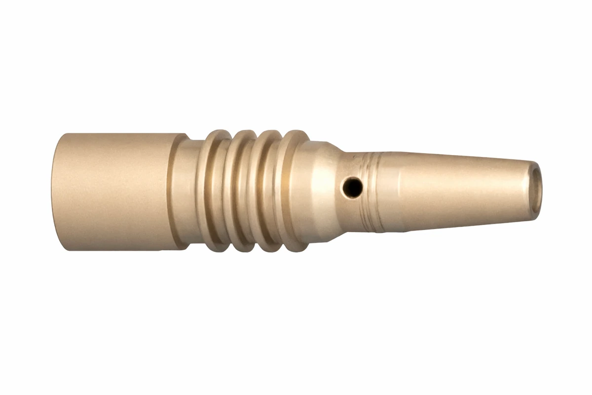 ABICOR BINZEL xFUME ABIROB A 500 contact tip holder, 5 pieces, M8 brass, 70mm length