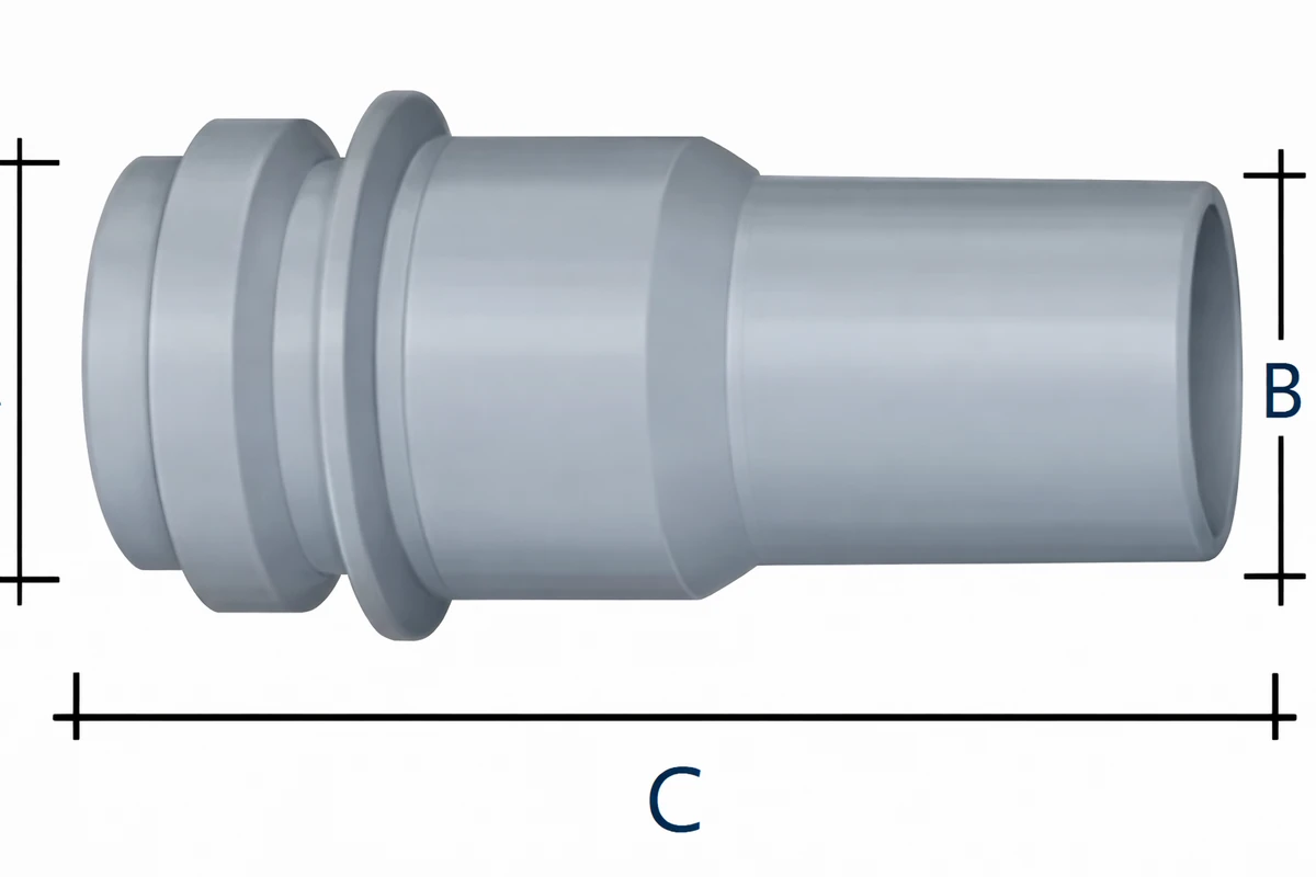 ABICOR BINZEL xFUME ABIROB W 500 gas nozzle set, bottle form with 5 pieces and 1.1 mm recess for welding applications