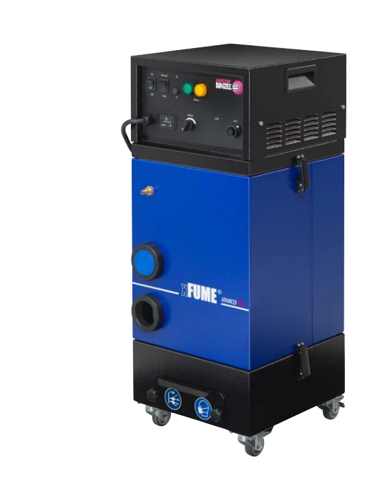 ABICOR BINZEL xFUME ADVANCED fume extraction system for welding, 230V, with filters and arm for capturing smoke and particles