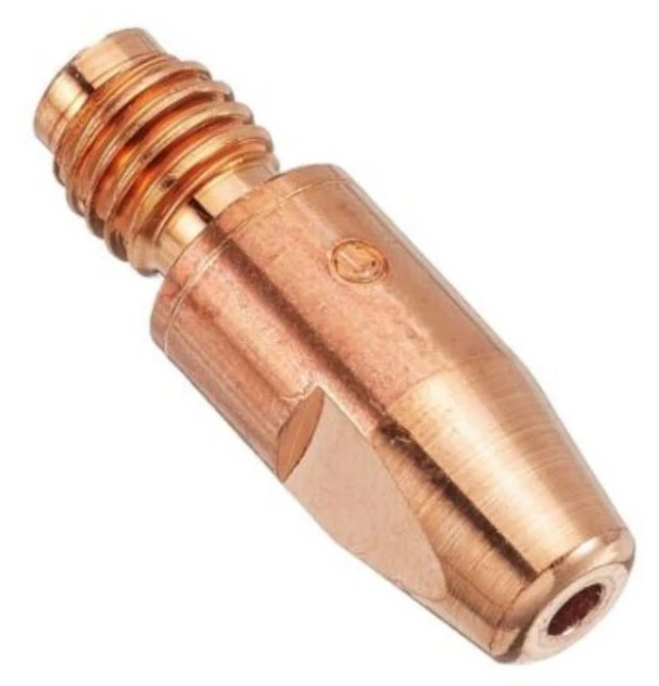 ABICOR BINZEL xFUME COMPACT 25 contact tip CuCrZr M6 40mm 10-pack for precision MIG welding Ø0.8mm