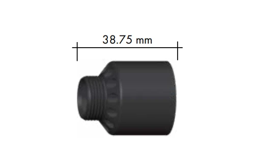 ABICOR BINZEL xFUME COMPACT 25 standard extraction nozzle for welding torches, lightweight and efficient fume removal