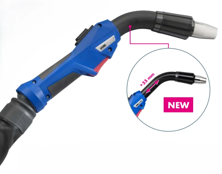 ABICOR BINZEL xFUME PRO 36 (+55 mm) welding fume extraction torch with 5m complete torch system for efficient smoke removal