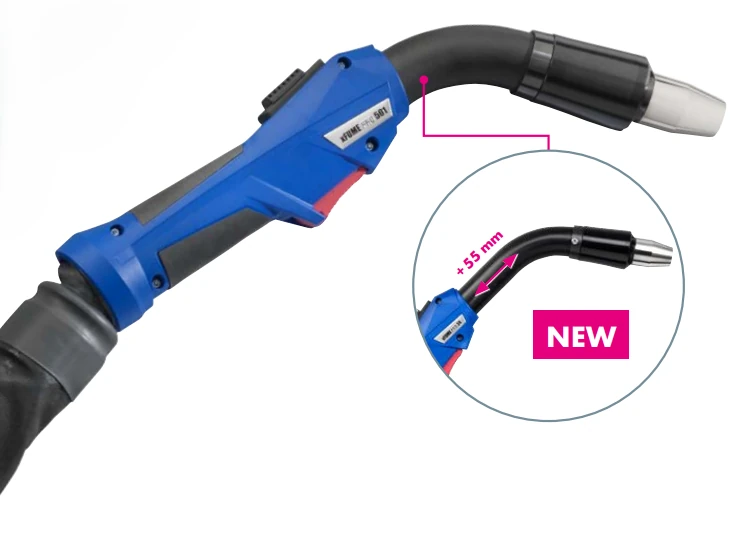 ABICOR BINZEL xFUME PRO 501 welding fume extraction torch with 3m hose and +55mm reach
