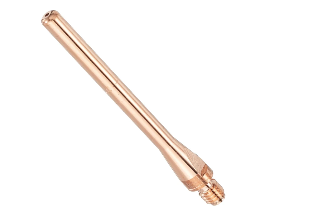 ABICOR BINZEL xFUME PRO CuCrZr contact tip M6, 10-pack, 1.2mm diameter for precision welding