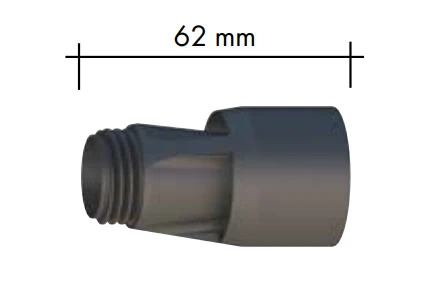ABICOR BINZEL xFUME PRO tapered steel extraction nozzle for welding torch wear parts