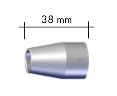 ABICOR BINZEL xFUME PRO conical gas nozzle (5-pack) for PRO 20/24/301 welding torches – durable consumable spares
