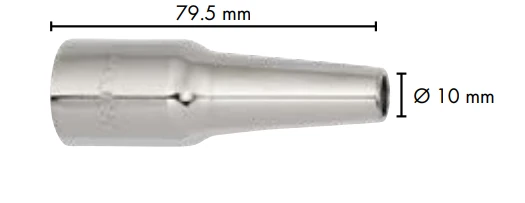 ABICOR BINZEL xFUME PRO extra-long tapered gas nozzle (5-pack) for welding torch wear parts