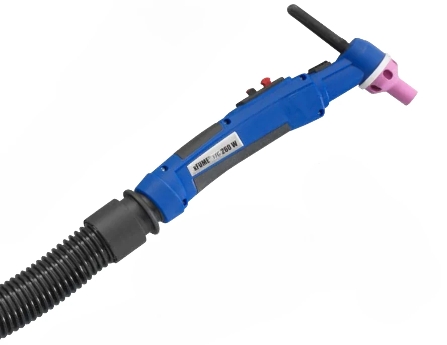 ABICOR BINZEL xFUME TIG 260 W torch body, showing the main component of the TIG welding torch
