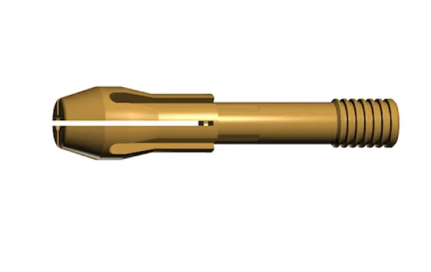 ABICOR BINZEL xFUME TIG electrode holder (5 pcs.) for 3.2mm diameter electrodes, product image showing package contents