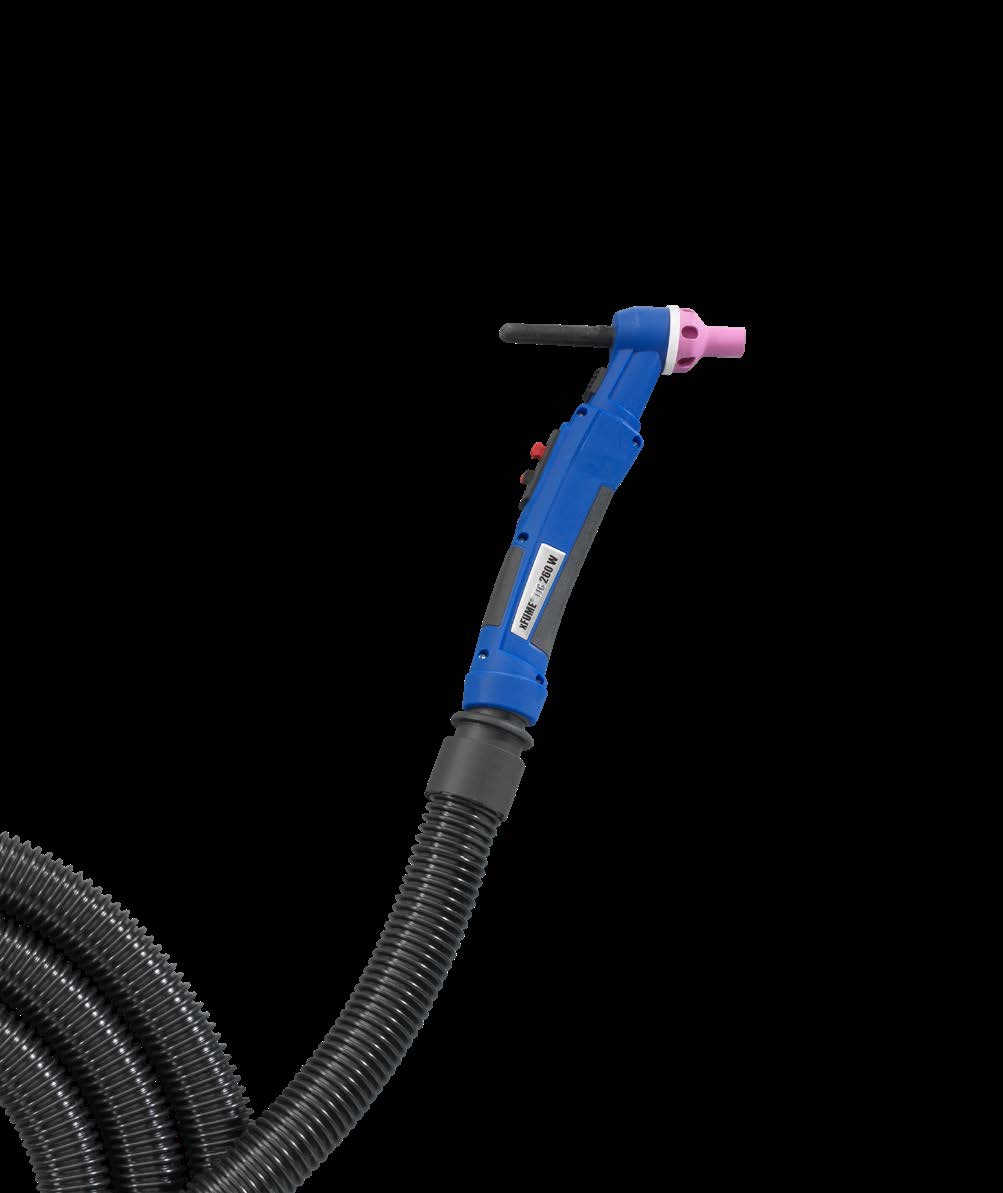 xFUME TIG — power cable High Flex (TIG 150, 16 m) — front view — ABICOR BINZEL — Welding Automation & Accessories